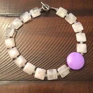 EUC! Chunky Beaded Pink Necklace